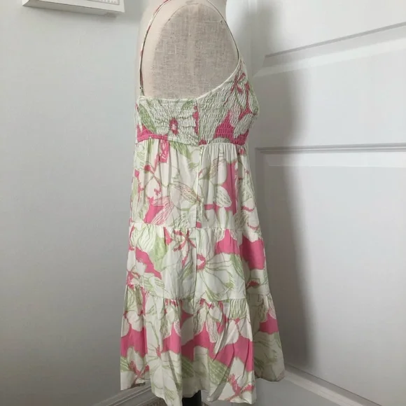 Promesa Floral Pink and Green Skort Sundress - Picture 3 of 6